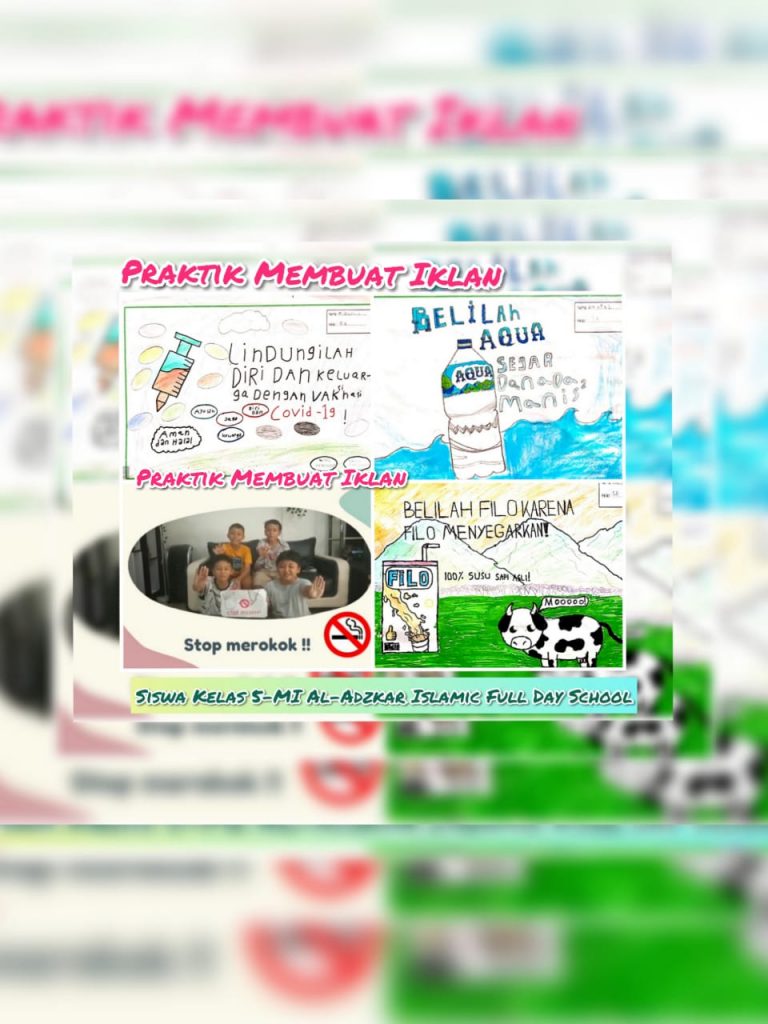 Kreativitas Siswa Kelas 5-Praktik Membuat Iklan